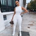Women Sleeveless Gym Clothing Yoga Set Slim High Waist Sports Jumpsuit Sports Workout Active Wear Skinny Rompers